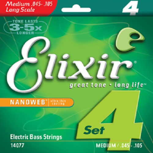Elixir Bass NANOWEB Medium LS 4현 (045-105) 14077